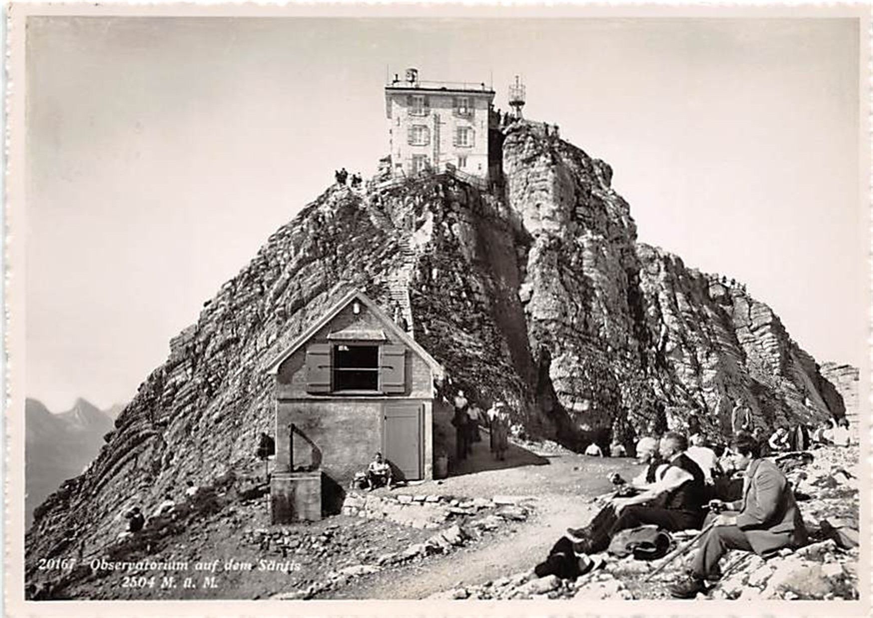 Ansichtskarten: Säntis, Observatorium – Gebraucht aus Ottikon b.Kemptth. von Neptun1974