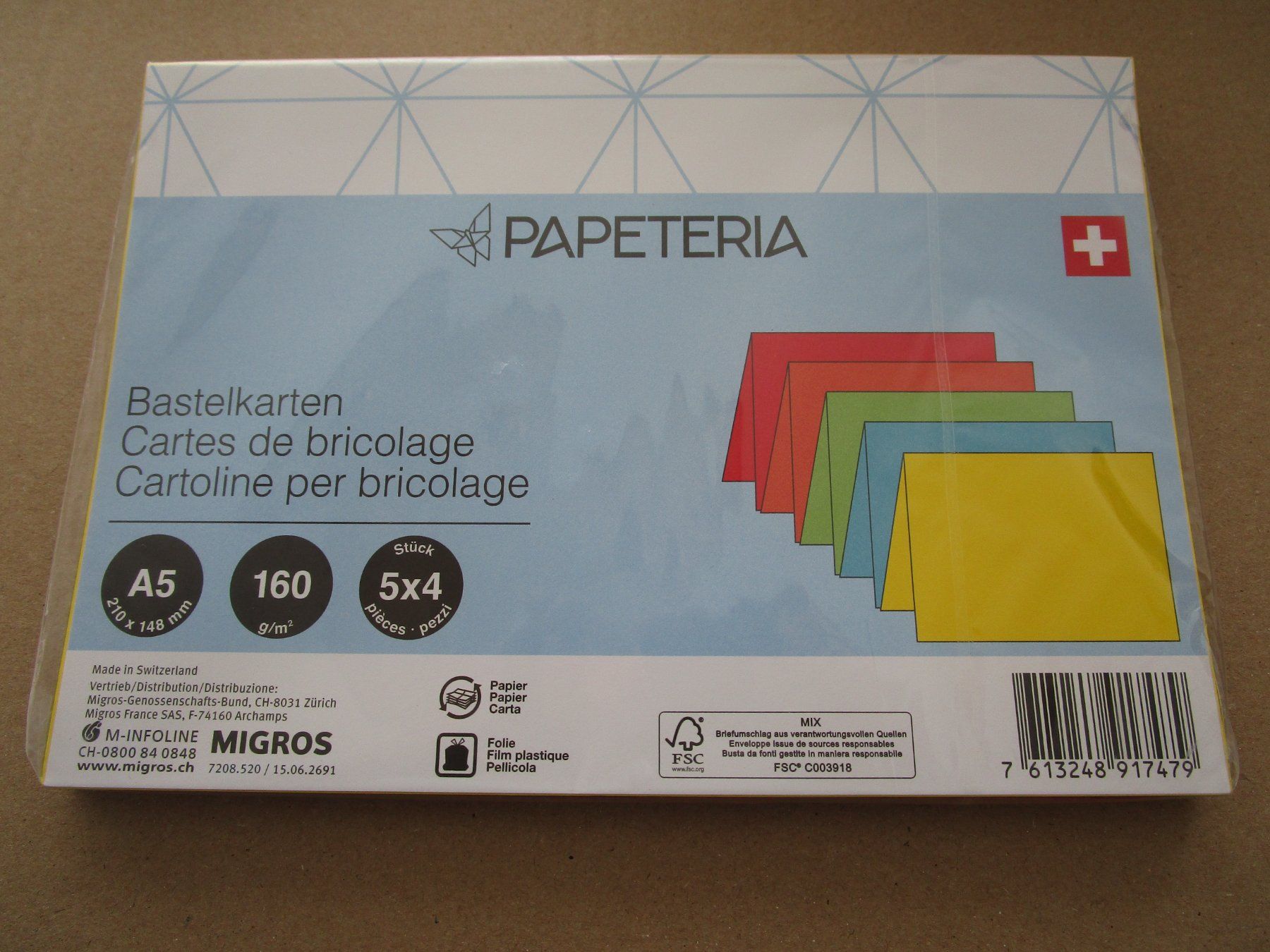 Cartoline: Bastelkarten A5 – Nuovo e nell'imballaggio originale da Grenchen venduto da Uhus15