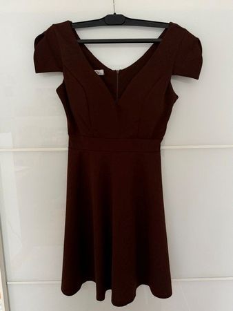 Kleid braun kurz mit Reissverschluss Damen S (NEU!!)