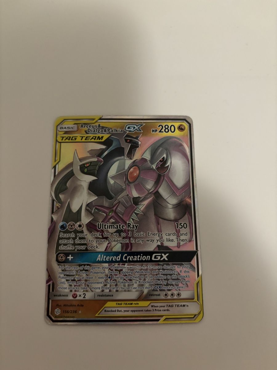 Pokémon Sammelbilder & Trading cards: Arceus & Palkia & Dialga Gx Tag Team EN – Gebraucht aus Basel von Easybought