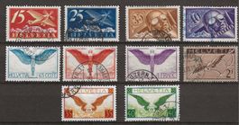 1923-30 : Div. CH Flugpostmarken : KP 885.--