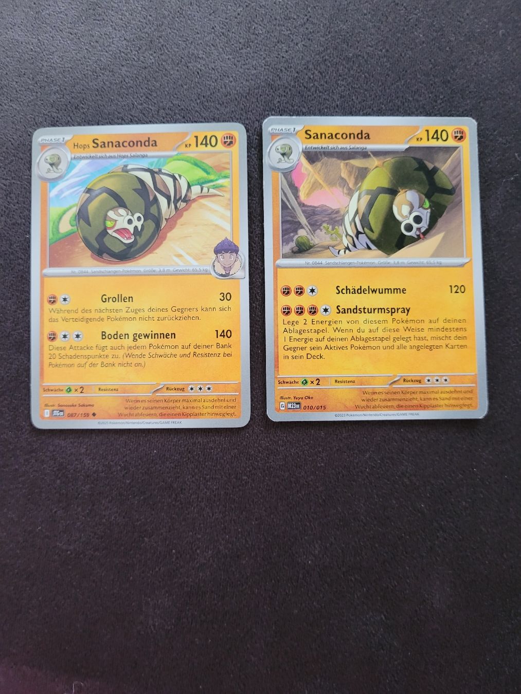 Pokémon Sammelbilder & Trading cards: Pokemon Karten Sanaconda – Gebraucht aus Gisikon von Flowerpower92