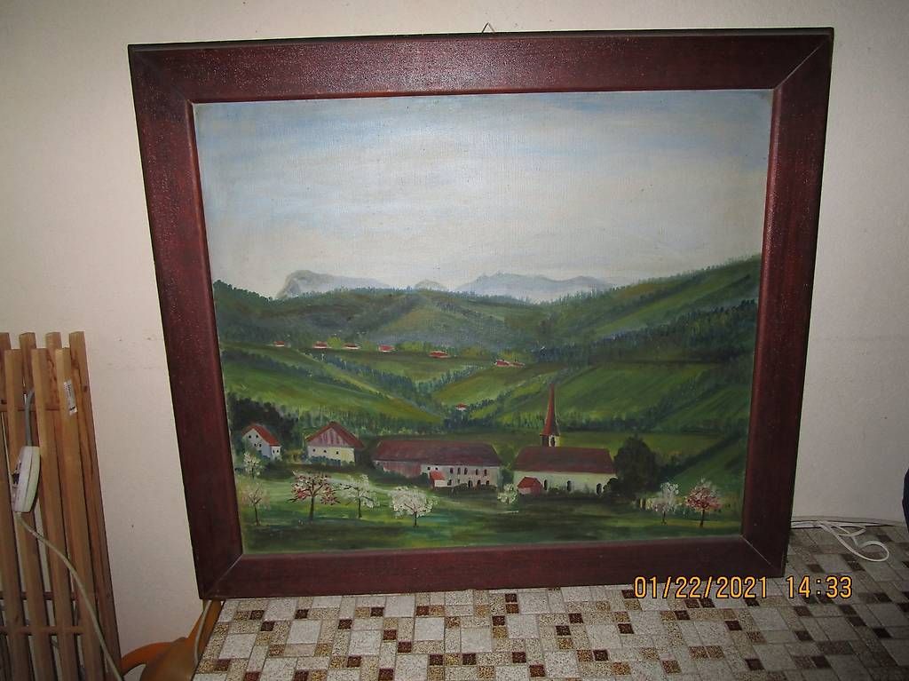 Leinwände & Keilrahmen: Tableau du Pays Fribourgeois – Gebraucht aus Cheyres von Capitain