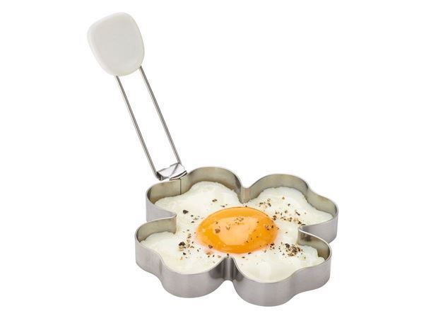 Spiegelei-Formen Set – 6 Edelstahlformen + Eiertrenner & Silikonpinsel