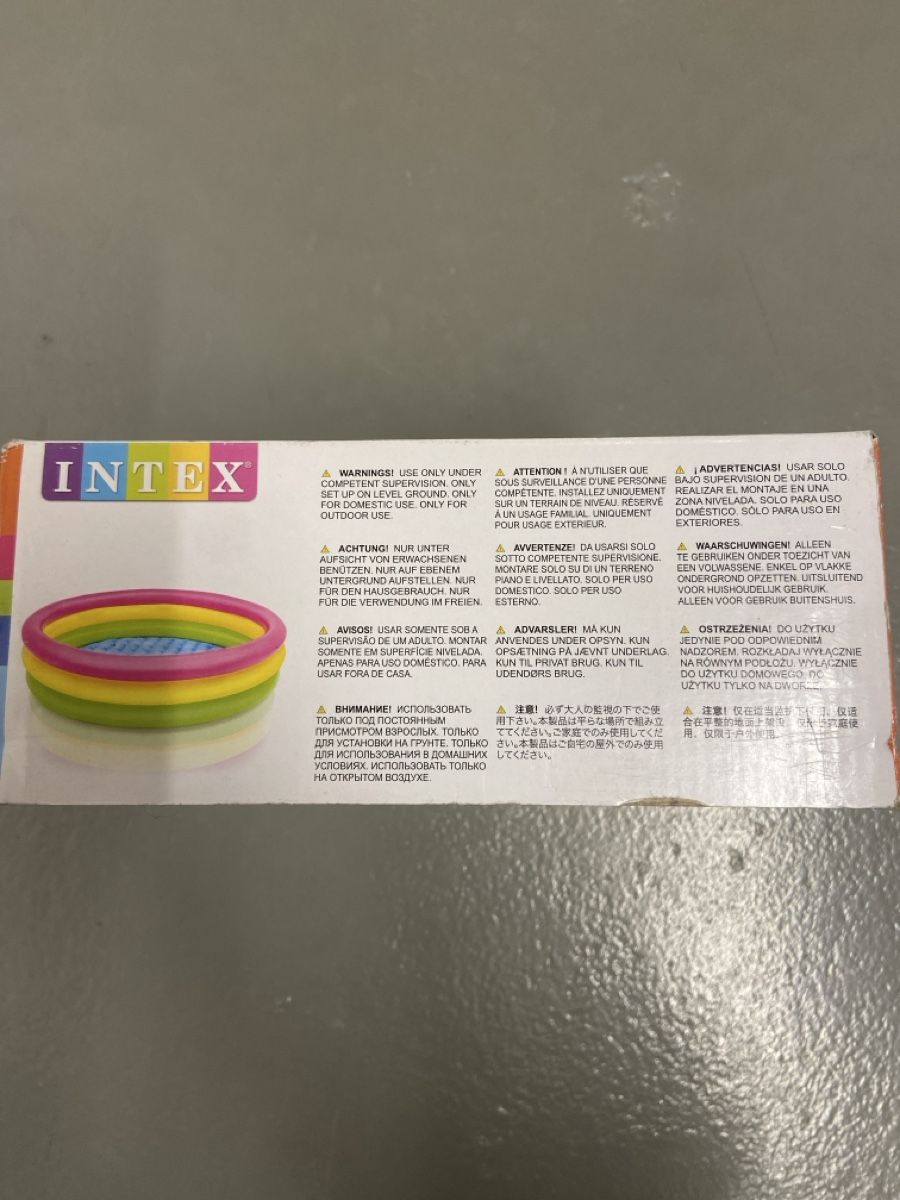 Intex Schwimmbad: Intex Planschbecken Rainbow, neu, originalverpackt! – Neu und originalverpackt aus Sisseln AG von XBL-Rotstein 2