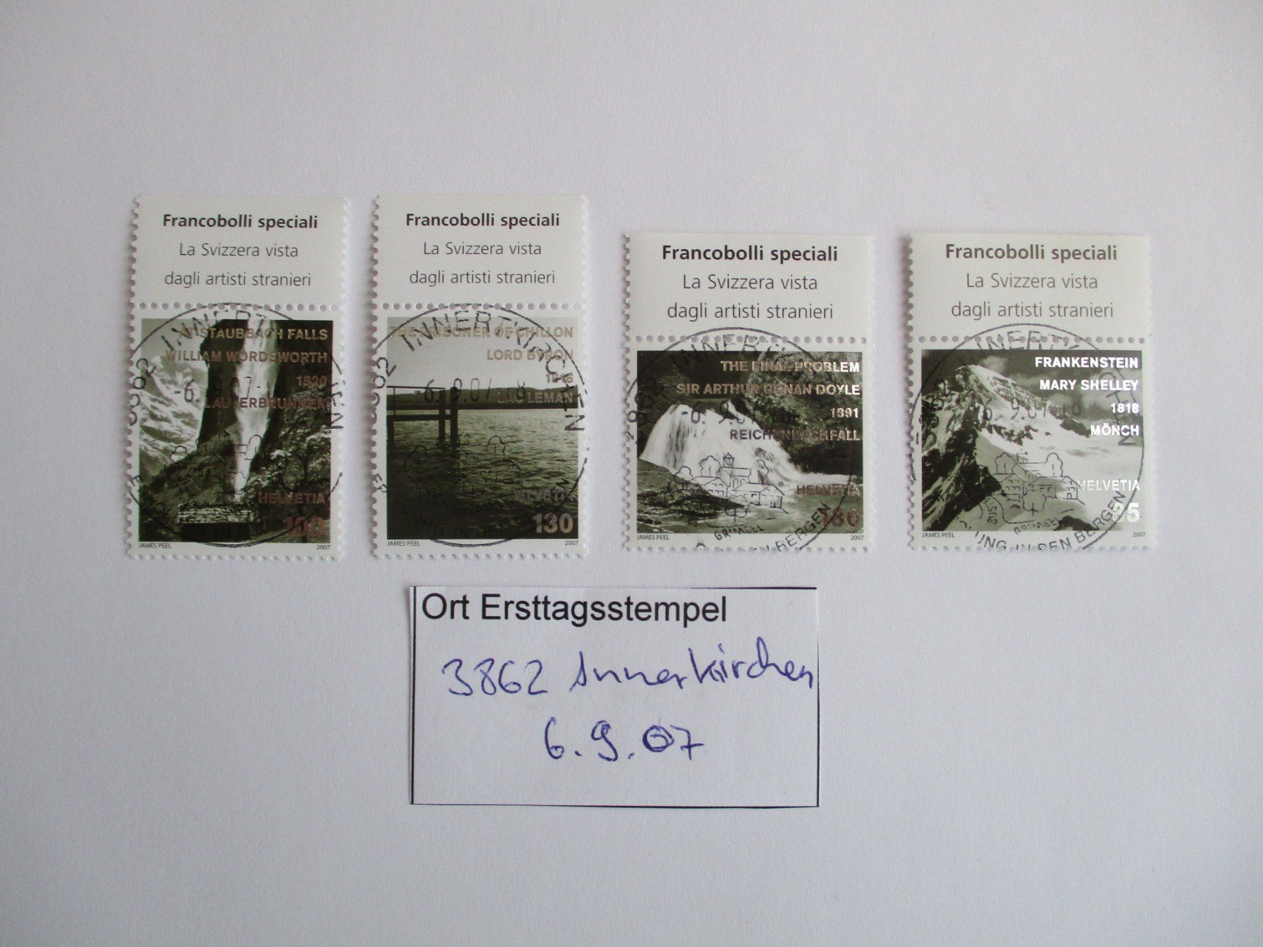 Tous les timbres: Voll Ort Ersttagsstempel 3862 Innertkirchen – D'occasion à Langnau b. Reiden par Aktuell88