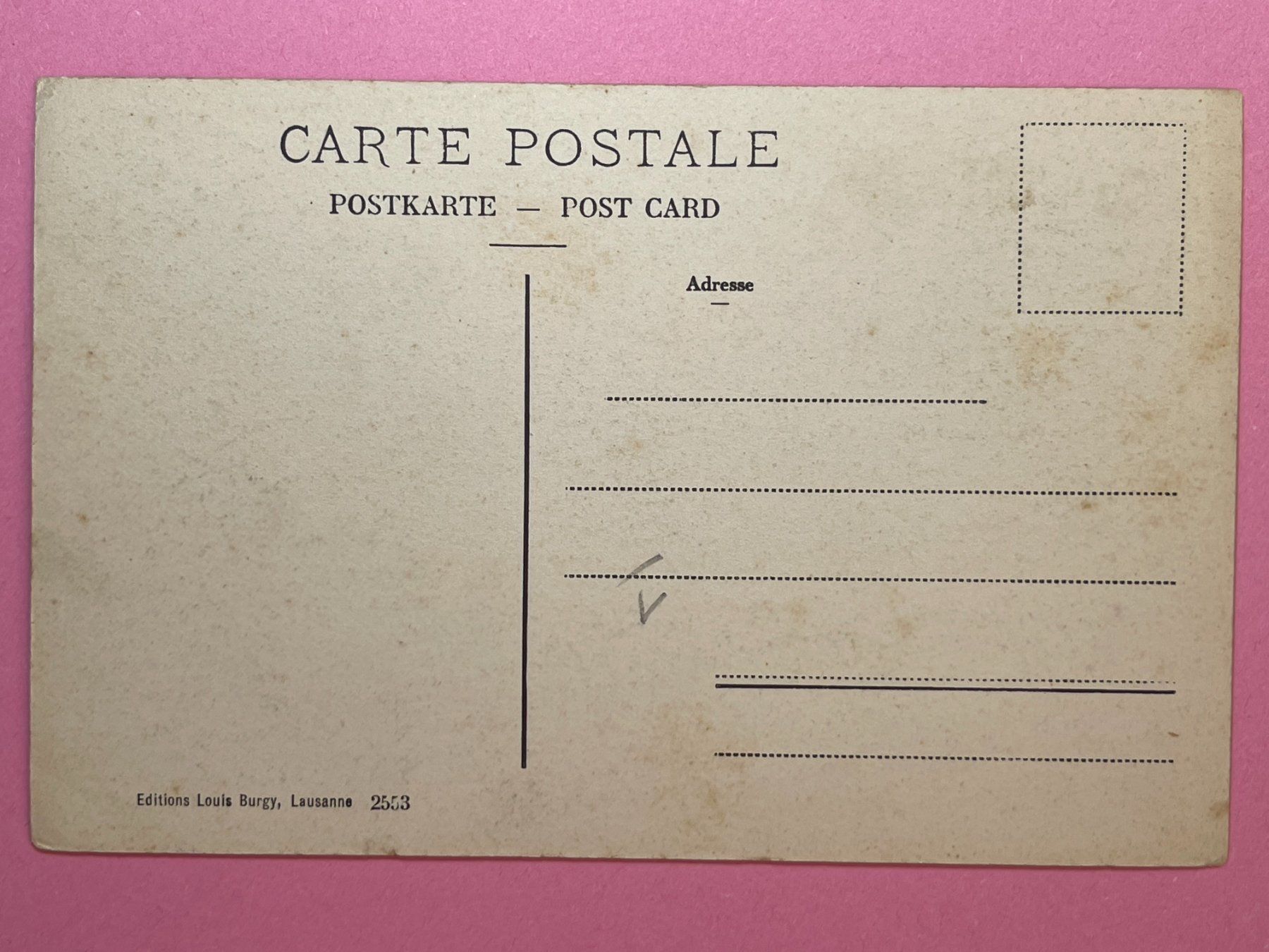 Cartoline postali: Lausanne, Hôtel Richemont – Usato da Steg VS venduto da danwer74 1