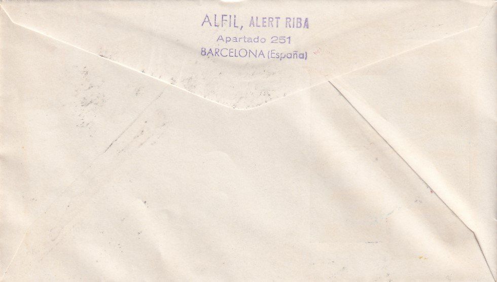 Tutti i francobolli: Erstflug AUA Barcelona - Wien 1961 – Usato da Baar venduto da Asmara111 1