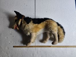alter Hund - Stofftier