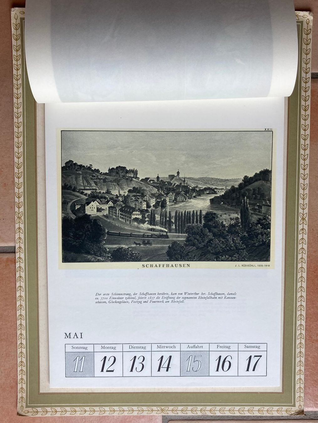 Calendari: Calendrier 100 Jahre Schweizer Eisenbahnen 1947 – Usato da Versoix venduto da Decapod 4