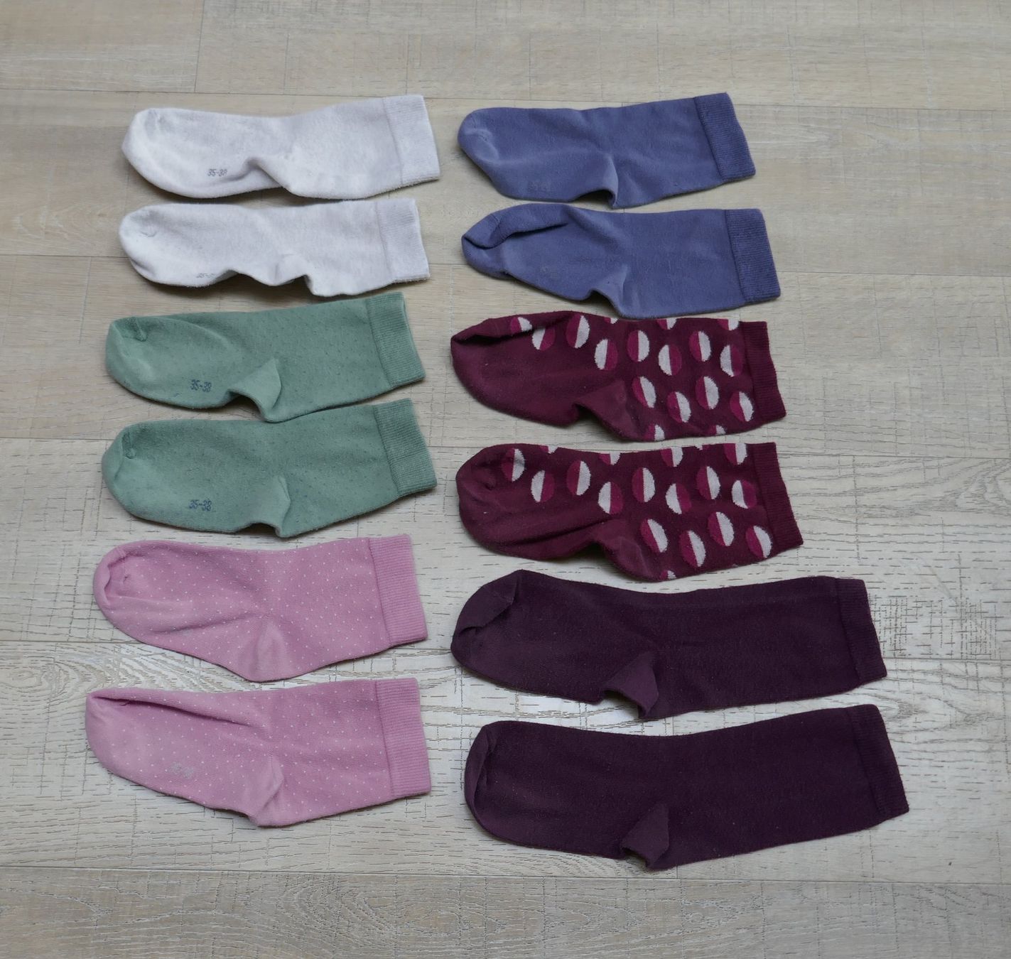 Calze: 6 Paar Socken Gr. 35 - 38, Baumwolle – Usato da Port venduto da uzuku