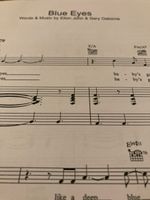 verkaufe Noten von Blue Eyes - Elton John