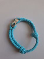 Armband Seilkette Türkis mit Kettenschlosa