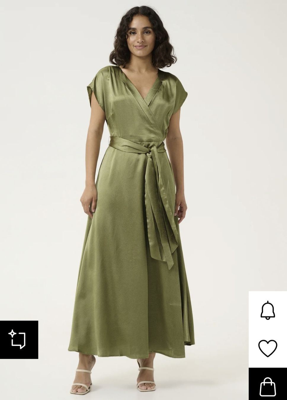 Cream Vestiti: Festkleid in olivegrün, 38/40 – Usato da Olten venduto da anschg