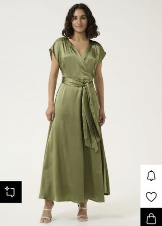 Festkleid in olivegrün, 38/40