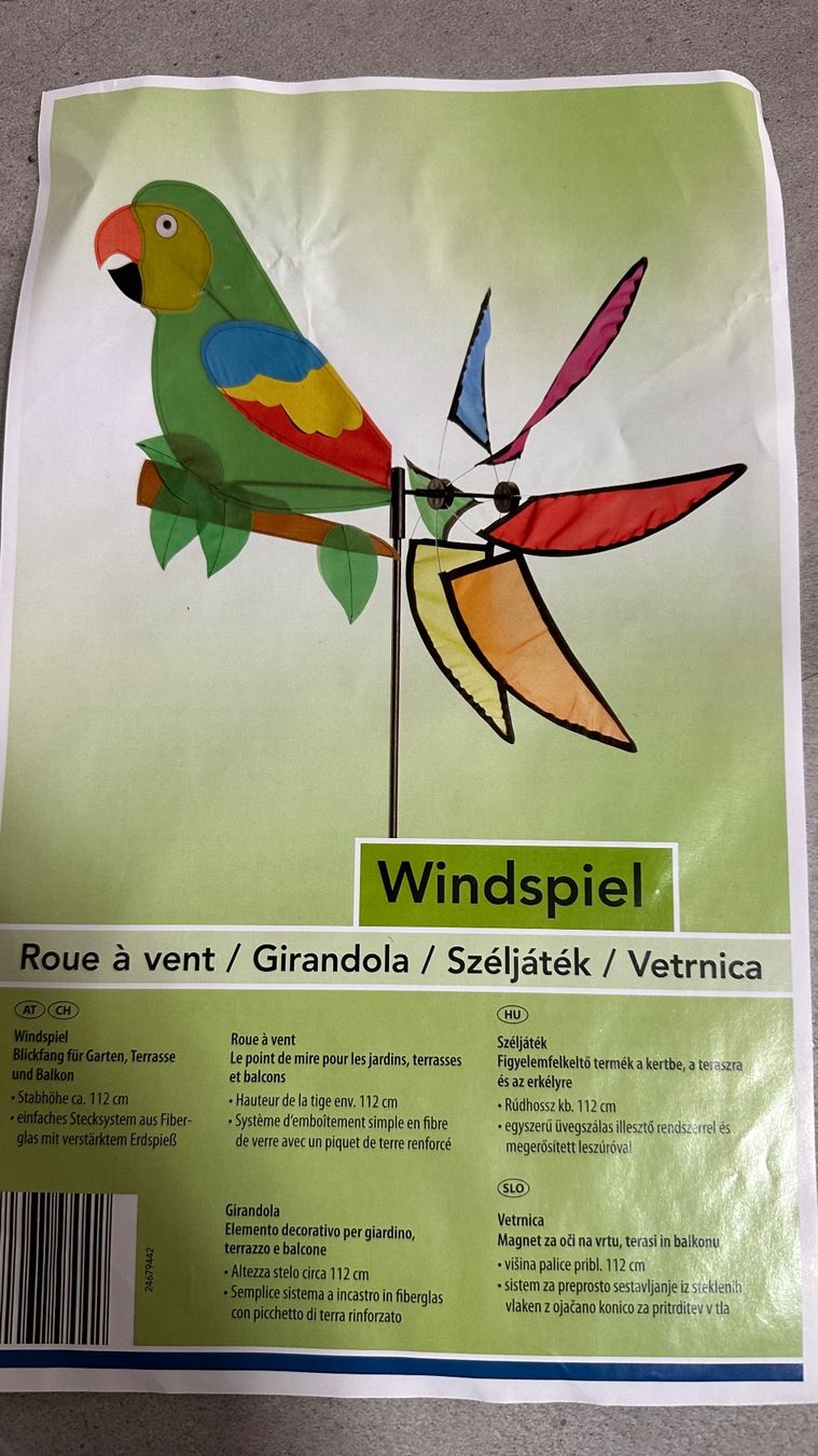 Sonstige Dekorationen & Accessoires: Papagei-Windspiel Windrad für Garten oder Balkon neu! – Neu (gemäss Beschreibung) aus Schönenbuch von marisli80 3