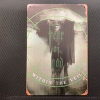 Blechschild 20x30cm FEAR OF GOD Within the veil Thrash Retro