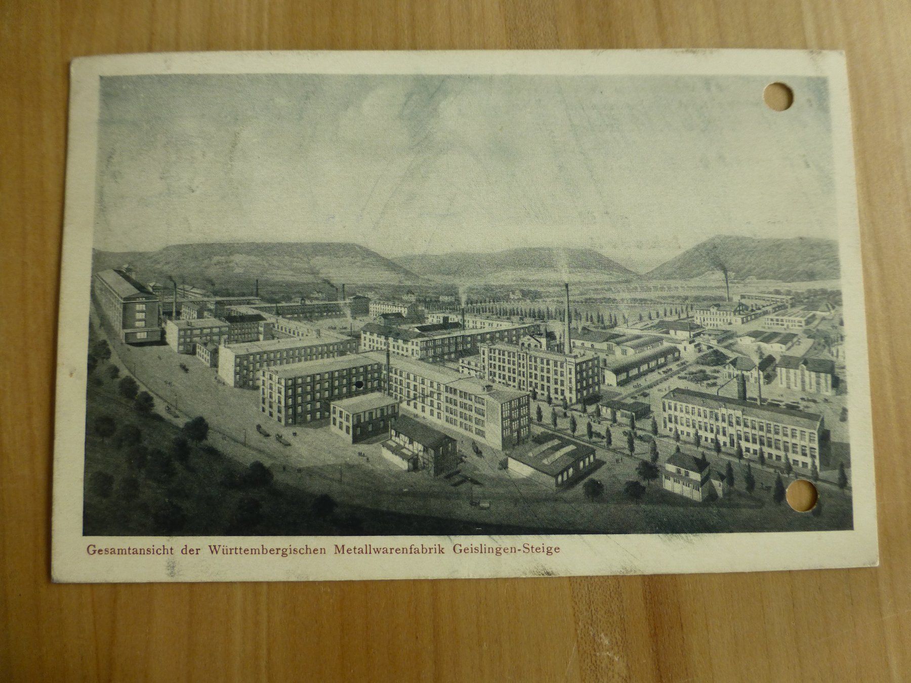 Ansichtskarten: Geislingen Metallwarenfabrik Ansichtskarte 1915 – Gebraucht aus Bettlach von 1saurer