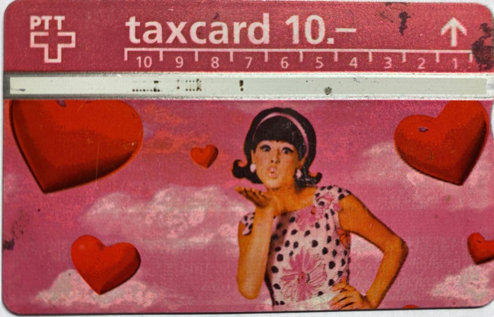 Swisscom Cartes de téléphone: PTT Love Taxcard CHF 10.00 gebraucht – D'occasion à Rotkreuz par Parcore