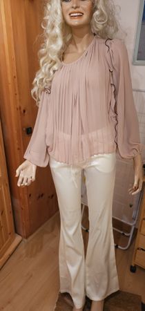 Elegante Zara Bluse, Gr. L, neuwertig und coole Hose gr.L