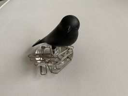 Magnetischer Vogel Büroklammernhalter Nest Sparrow 7cm hoch