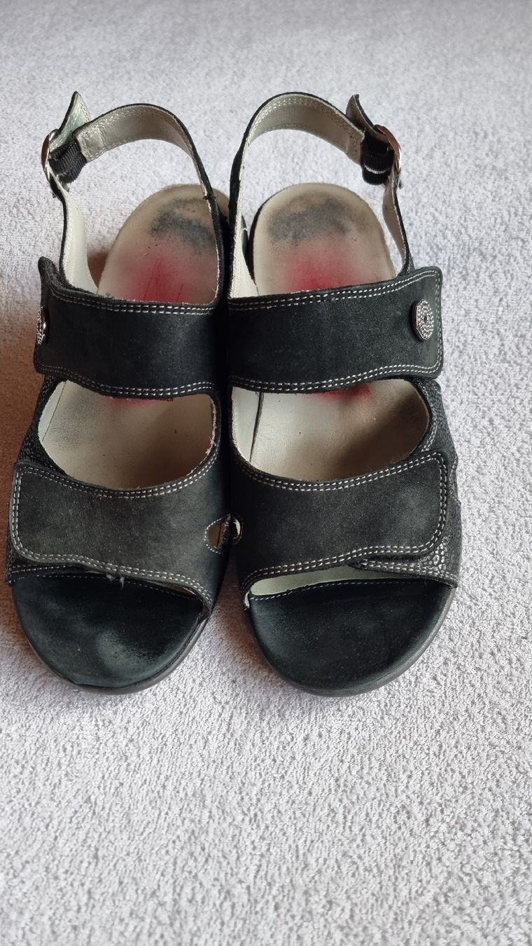 Damenschuhe: Medicus Sandalen  schwarz Gr. 38 – Gebraucht aus Wildhaus von Lurch1971