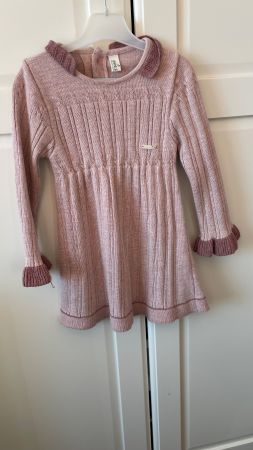 Süsses Strickkleid für Mädchen, Grösse 92-98, Top Zustand!