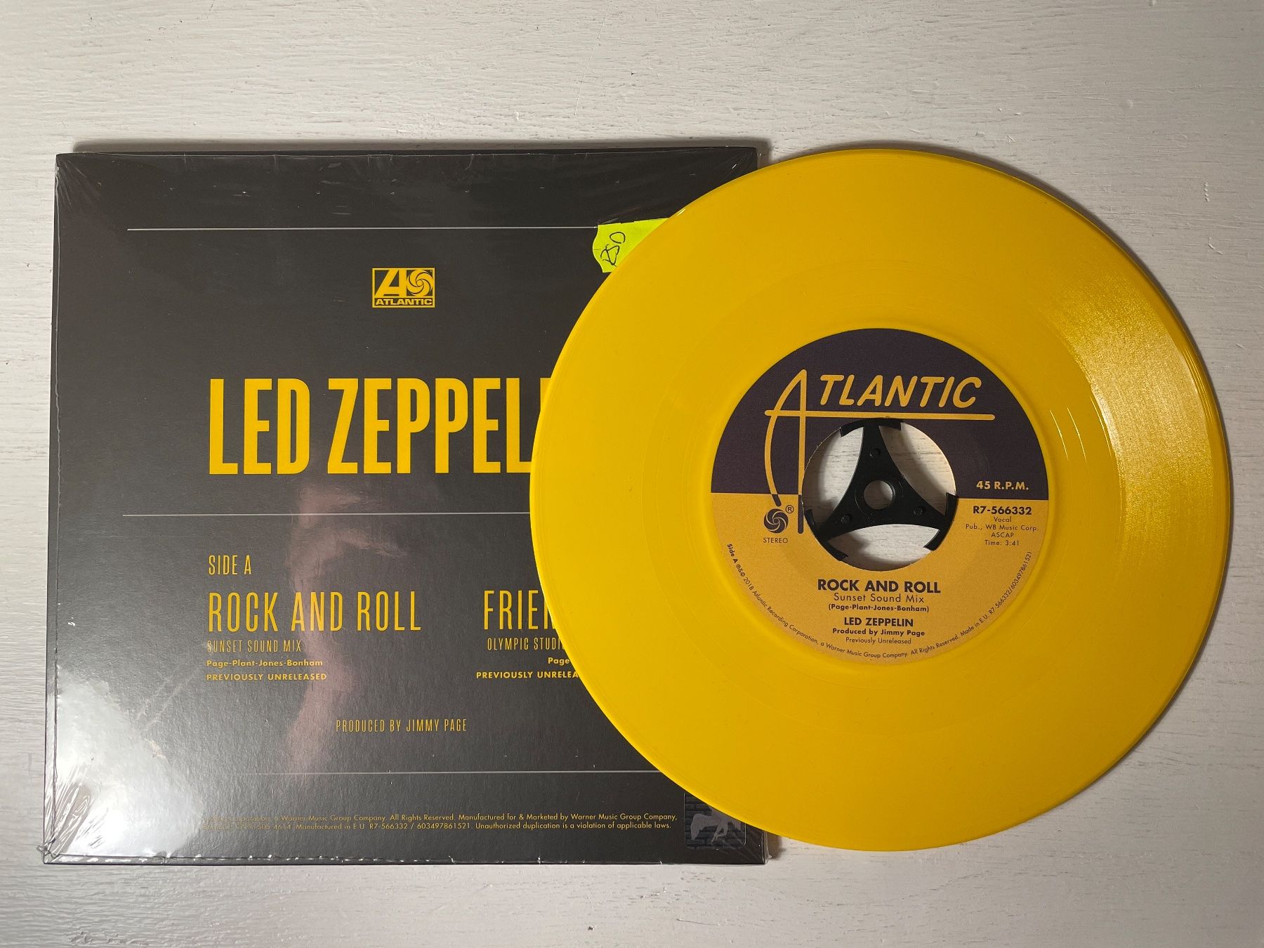 Dischi in vinile: Led Zeppelin - Rock And Roll - 7" RSD Single, yellow – Usato da Zürich venduto da Andy_t71 1
