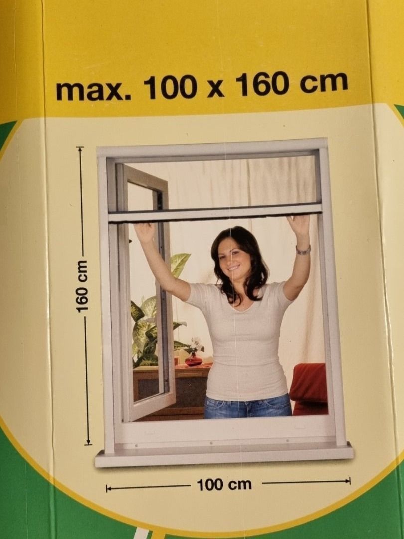 Moustiquaire Blanche Pour Fenêtre – Anti-insectes Facile à Poser (1,30 à 1,50m)
