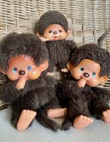 Monchhichi Affen Trio, Vintage Sekiguchi 1974, Rarität!