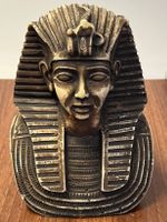 Antike und spezielle KERAMIK-BÜSTE VON PHARAO TUTANCHAMUN