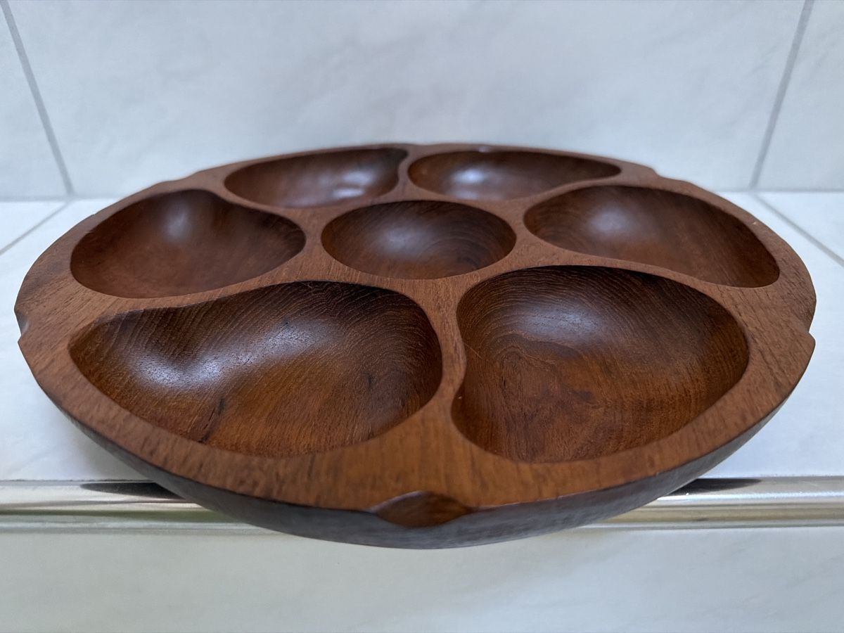 Piatti di portata: Holzschale Vintage, Teakholz. – Usato da Biberist venduto da Momo33 2