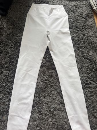 Weisse Sport Leggings von Swiss Designer Sport, Gr. S