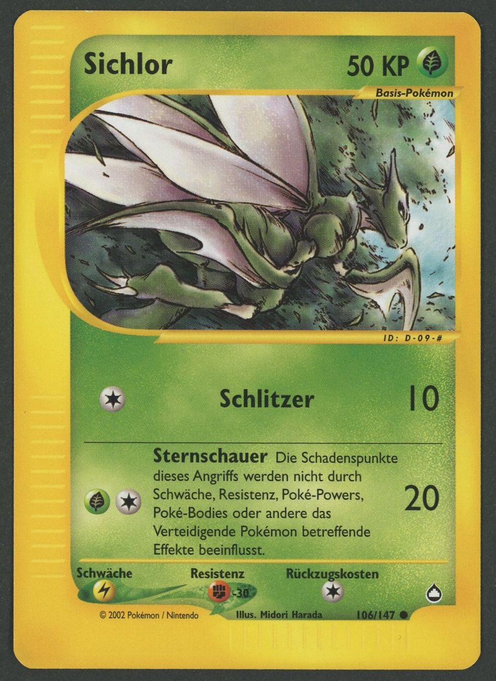 Pokémon Carte collezionabili: Sichlor 106/147 Aquapolis DE ab 1.- – Usato da Rupperswil venduto da gengarbasar