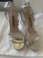 Silberne Zara High Heels, Gr. 36, Partyschuhe