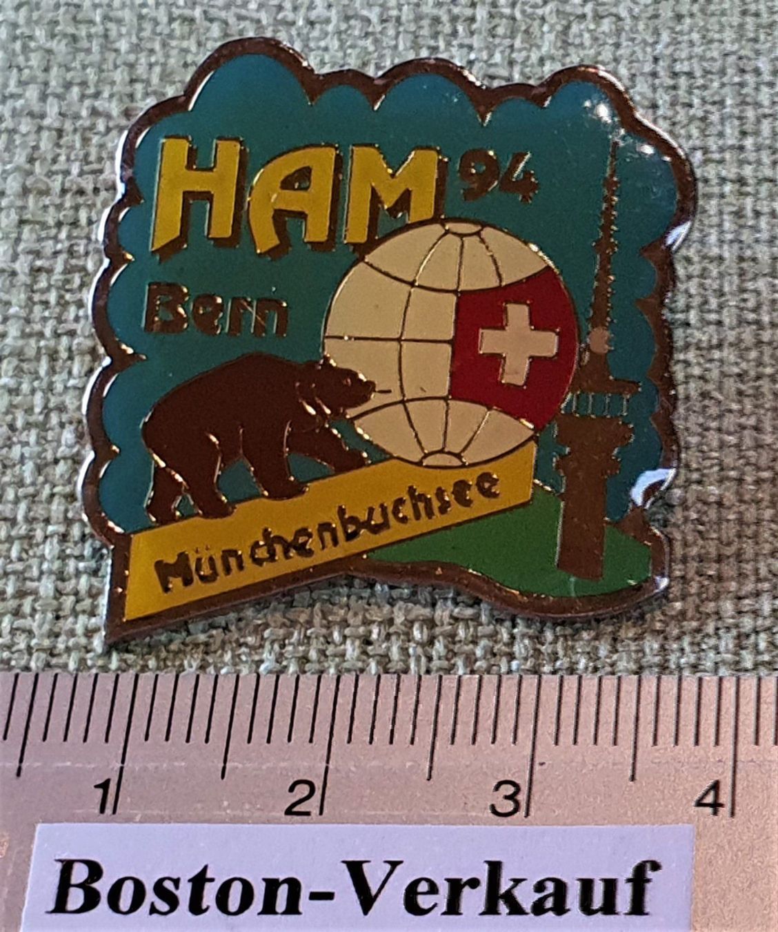 Placchette & Badge: D945 - Pin HAM 94 Bern Münchenbuchsee CH – Usato da Reinach BL venduto da Boston-Verkauf 1