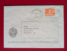 ORTSWERBESTEMPEL K STEMPEL 218 WALLISELLEN ZÜRICH BASEL 1960