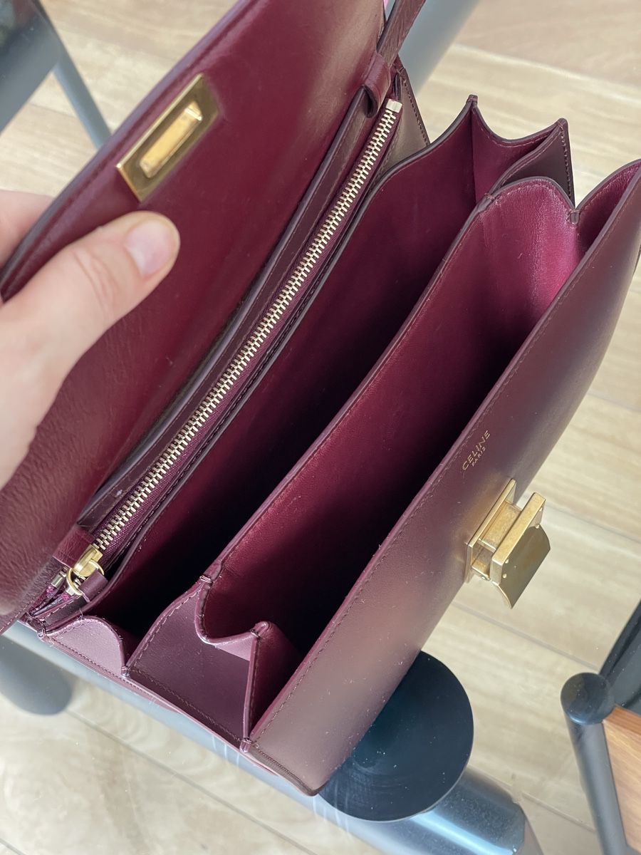 Celine Taschen für Damen: Celine Box Bag medium, Burgundy Color – Gebraucht aus Cologny von Jul_ez 6