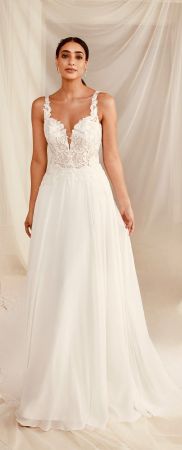 Justin Alexander romantisches Brautkleid in 38