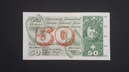 Schweiz 50 Franken 1957 Unc/Bankfrisch