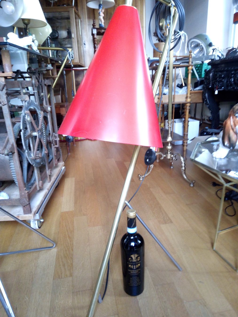 Lampade: Mid- Century Designer Ambiente Lampe Rot – Usato da Zürich venduto da edi_c2m6 2