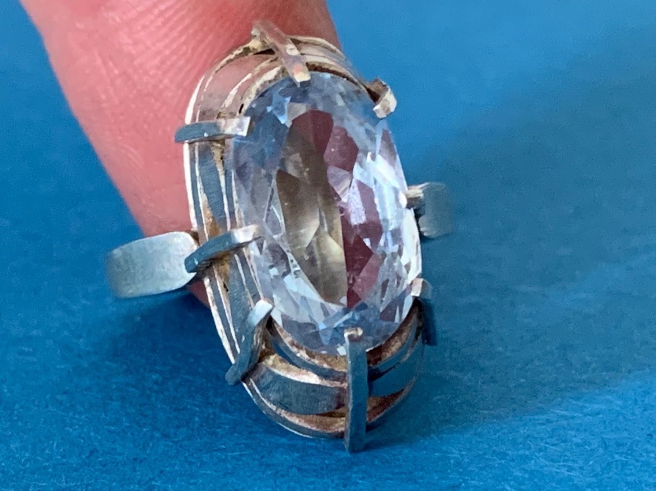 Bagues: Silberring Aquamarin QUEEN (56) – D'occasion à Dittingen par Bijoubelle