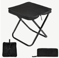 Klapphocker schwarz faltbar mit Tasche neuwertig!