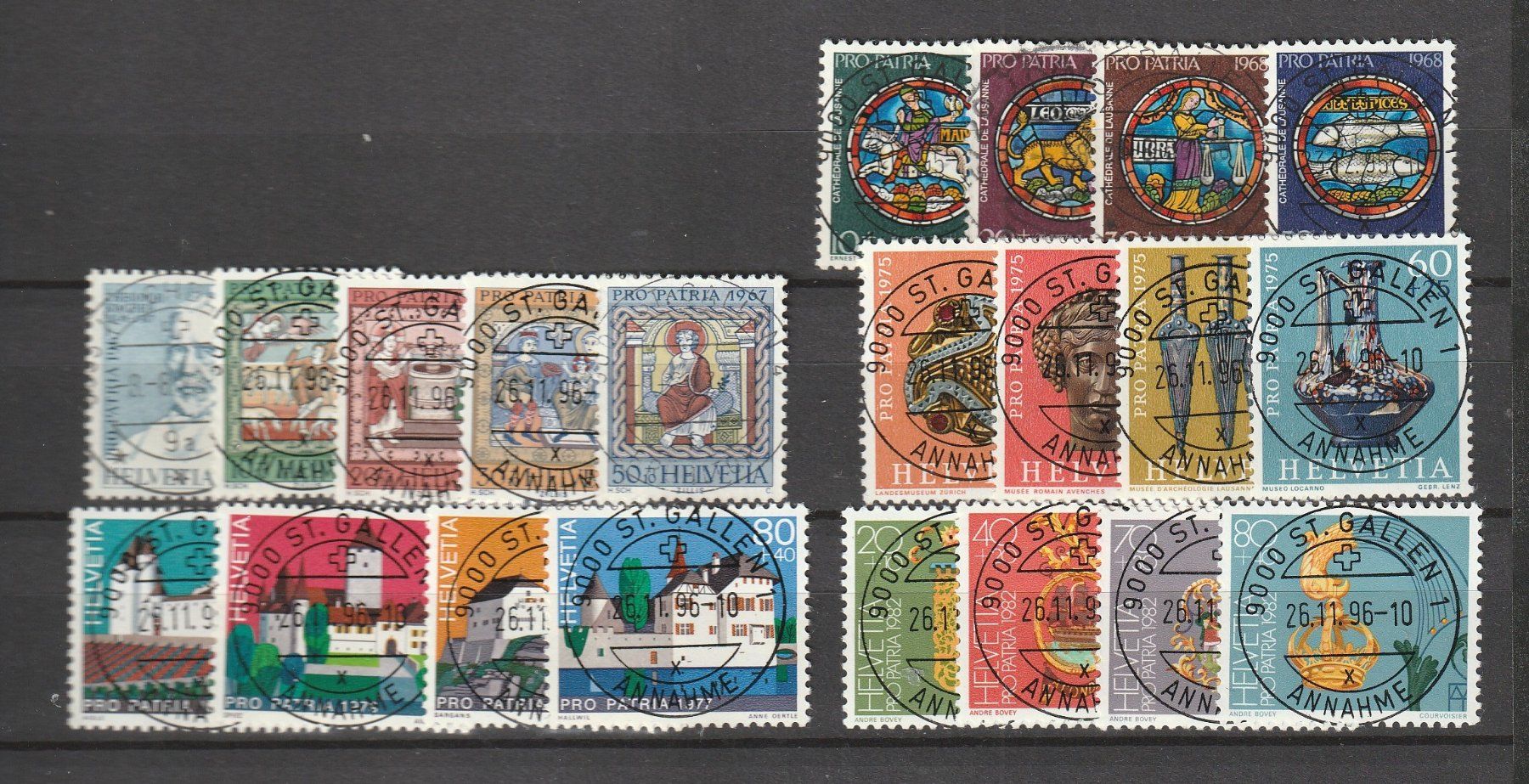 Alle Briefmarken: Lot Pro Patria mit Vollstempel – Neu (gemäss Beschreibung) aus Homburg von masina01