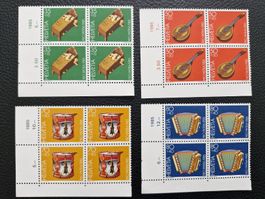 Pro Patria 1985 komplett, 4er Blocks, postfrisch,Top Zustand