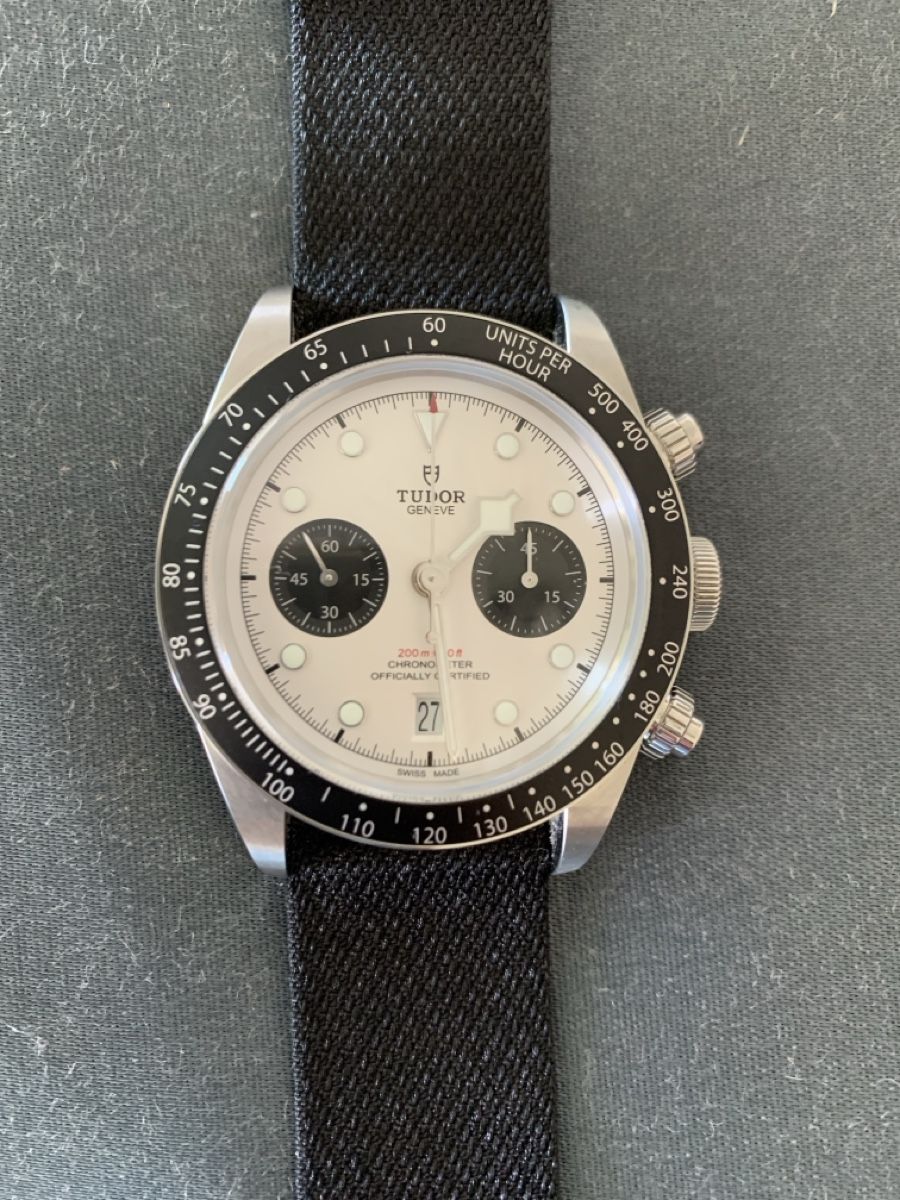 Tudor Orologi: Tudor Black Bay Chrono Panda dial (additional SS strap) – Nuovo (secondo la descrizione) da Versoix venduto da Hazzgard78
