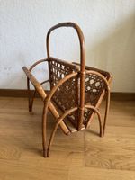 Zeitungsständer aus Rattan braun guter Zustand gebraucht