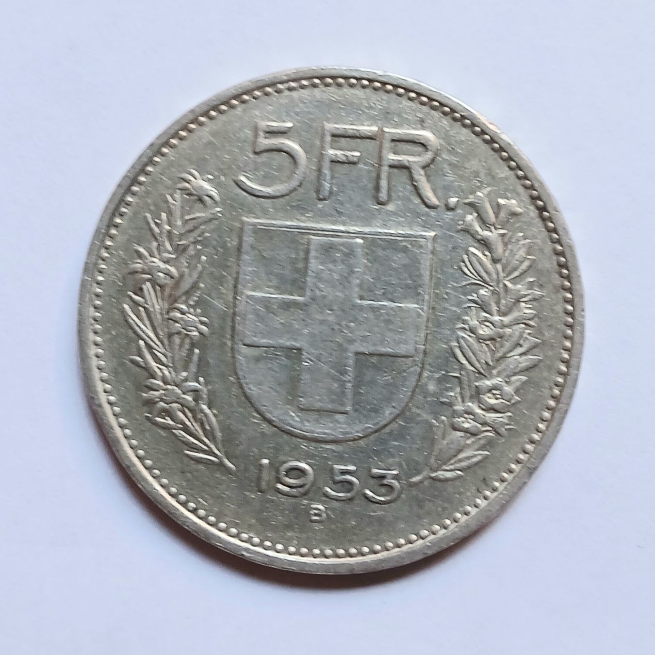 Tutti le monete: 5 fr argent 1953 – Usato da Sciernes-d'Albeuve venduto da Dojo004