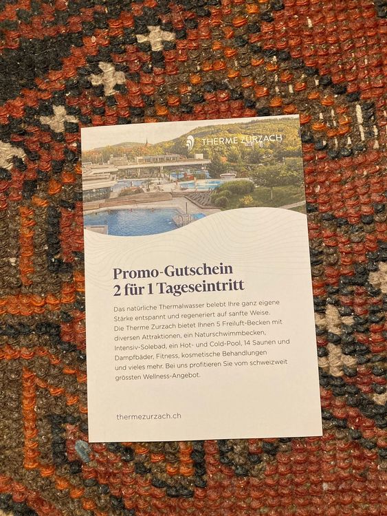 Therme Zurzach Gutschein 2 für 1 Tageseintritt | Kaufen auf Ricardo