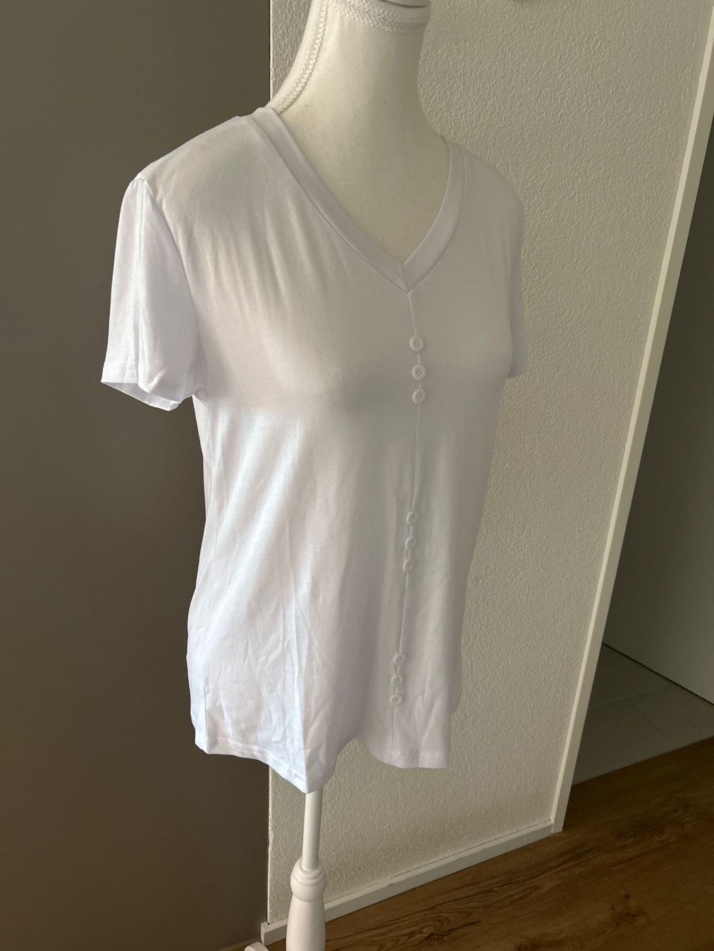 T-shirt: Damen kurzarm Shirt weiss Grösse S – Nuovo (secondo la descrizione) da Brunnen venduto da Nala2929 2